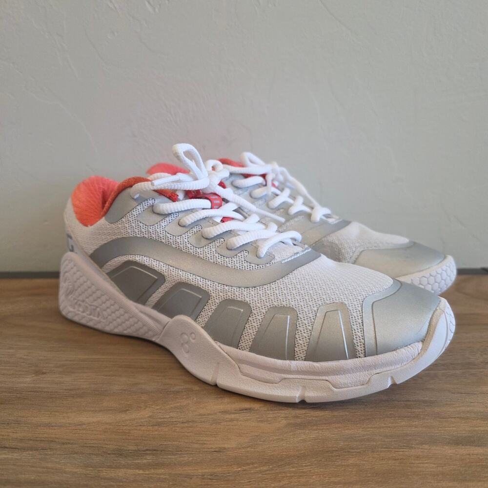 Salming Recoil Kobra Womens 6.5 Indoor Court Squash Shoes White Coral NWOB